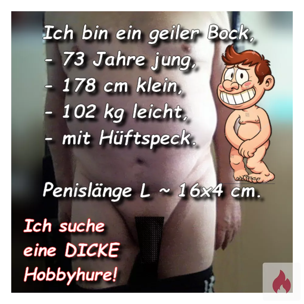 Ich suche eine DICKE Hobbyhure für tabulose Sex-Spiele. - Rheinland-Pfalz / Speyer - Kontaktanzeige